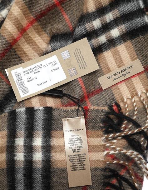 burberry women scarf|authentic Burberry scarf tag.